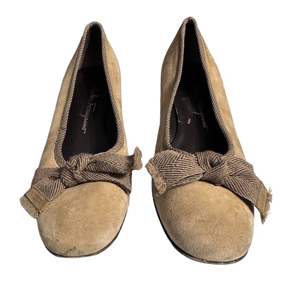 Salvatore Ferragamo Leather Suede Loafers - Picture 2 of 12